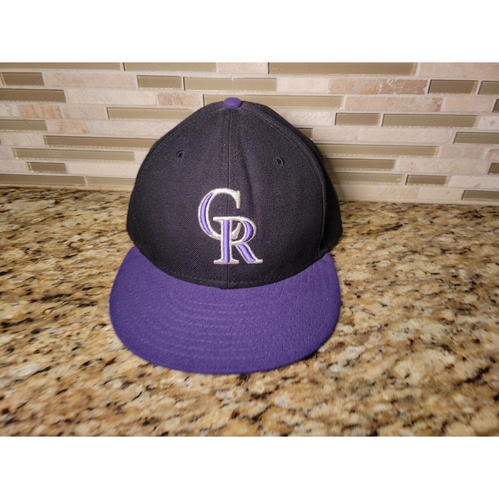 Colorado Rockies Hat New Era Authentic Fitted 7 3/8 Fitted Cap MLB Baseball
